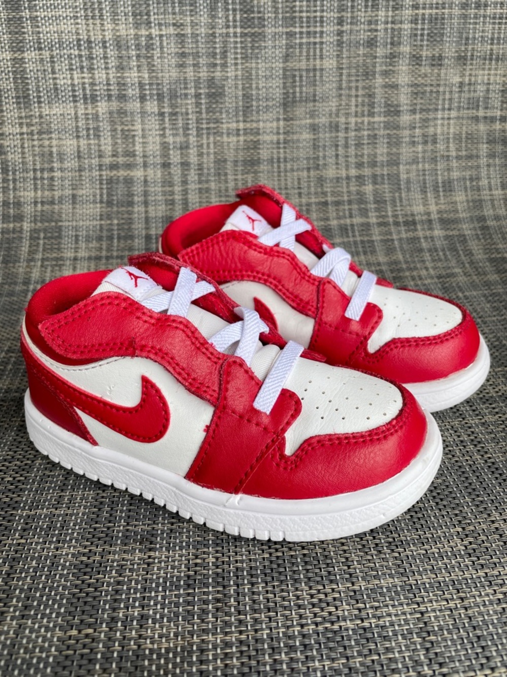 Air Jordan 1 Low ALT "Gym Red" TD Sneakers Easy-On Active Shoes Unisex Infant 7